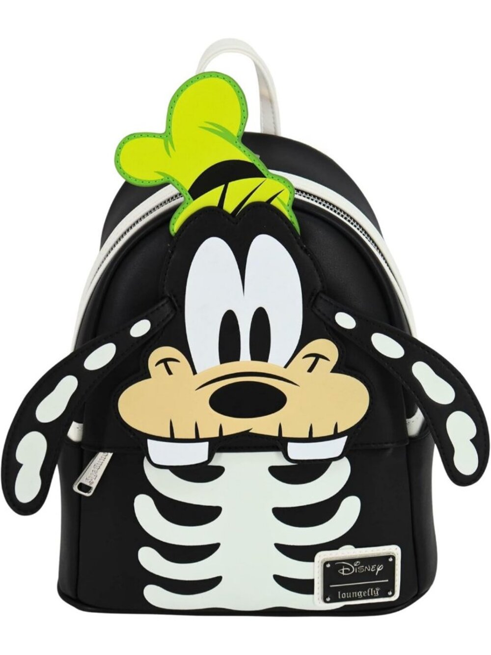 Glow-in-the-Dark Goofy Skeleton Cosplay Double Strap Shoulder Bag for Fun Nights